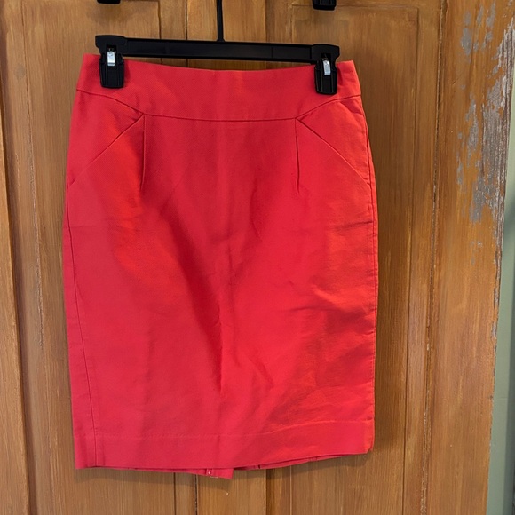 J. Crew Dresses & Skirts - J. Crew Vibrant Red Pencil Skirt